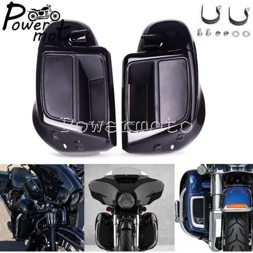 Motorcycle Leg Speaker Box Lower Vented Fairing For Harley Air-cooled Touring Trike Road King CVO Street Road Electra Glide FLHT