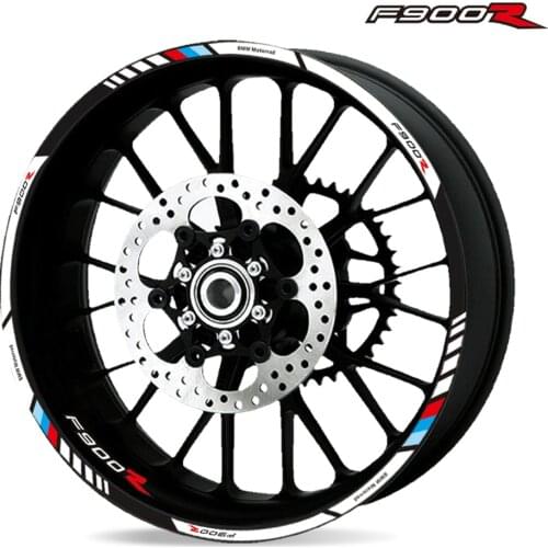 Hot Sell Racing Motorcycle Reflective tire decals Wheels Moto Stickers decoration protection rim sticker For bmw f900r F900 R