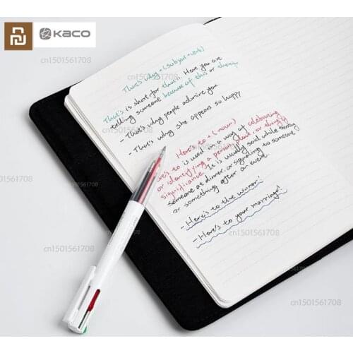 Youpin KACO EASY black red blue green four-in-one multi-function multi-color gel pen 0.5mm student notes