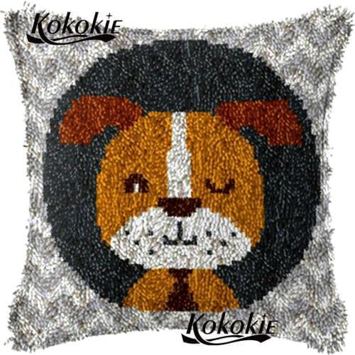 Handicraft Crocheting Rug Yarn Patchwork Pillowcase 3d carpet latch hook kits animals cross stitch embroidery needlework sets