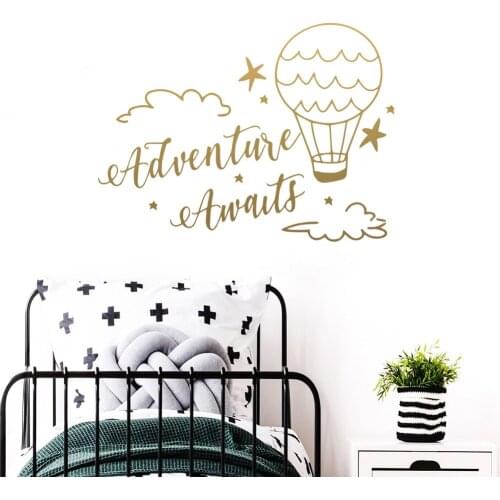 Large adventure awaits Sticker Waterproof Vinyl Wallpaper Home Decor For Kids Rooms Mural Poster stickers muraux