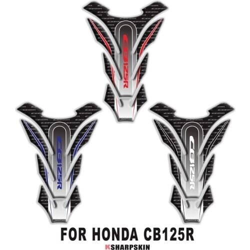 New Motorcycle 3D Fishbone Cover Fuel Tank Sticker Personality Creative Applique Applies to for honda cb125r
