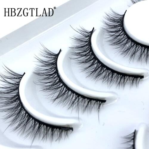 New 600 pairs fluffy faux mink eyelashes natural mini false eyelash extension handmade volume 3d lashes makeup faux cils cilios
