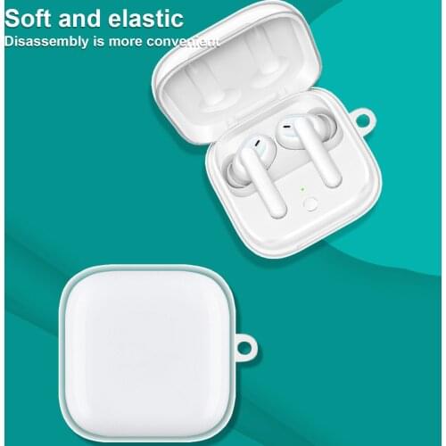 New Soft TPU Protective Case Silicone Earphone Protective Cover Shell For OPPO ENCO W51 Transparent Anti-fall Case