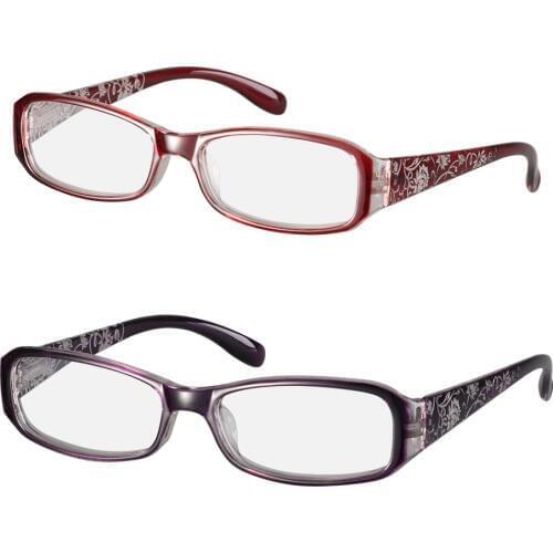 New Reading Glasses for Unisex Elder Fashion Spring Hinge Flower Print Resin Eye wear Protector Glasses Presbyopic +1.0~+4.0
