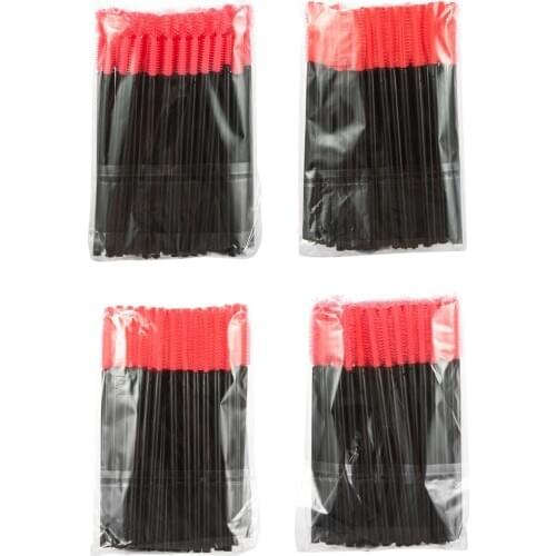 Wholesale 10,000pcs New Magenta Tentacles Disposable Mascara Wands Brush silicone eyelash brush Spooler Free DHL/FEDEX Shipping