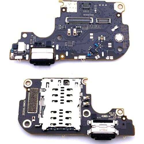 Original USB Charging Port Dock Flex Cable For Xiaomi 10 lite mi 10lite Charger Plug Charge Board + Microphone SIM Card Reader