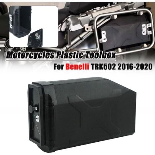 Motorcycle Plastic Toolbox Tool Box Case 5L Left Side For Benelli TRK502 TRK 502 2016 2017 2018 2019 2020 Waterproof Decorative