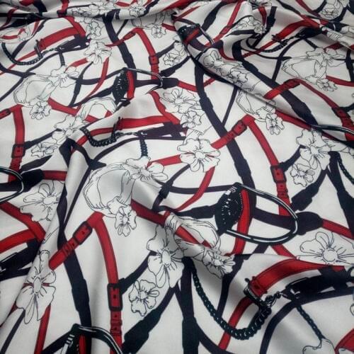 Chiffon fabric Summer New Swimsuit Chiffon Printed Fabric Sunscreen Accessories Floral printed chiffon