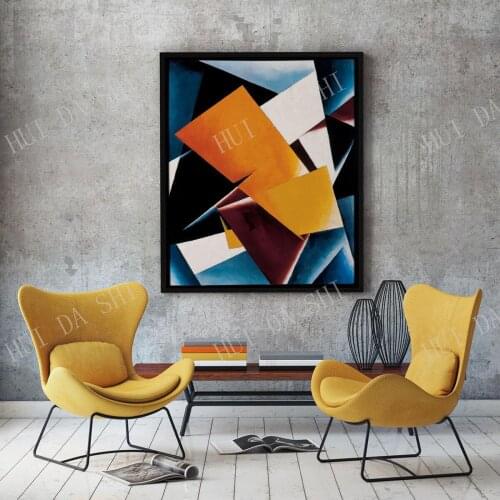 Modern Abstract Oil Painting Painterly Architectonics by Lyubov Popova 1918 Abstract Art Abstract Wall Art Abstract Decor