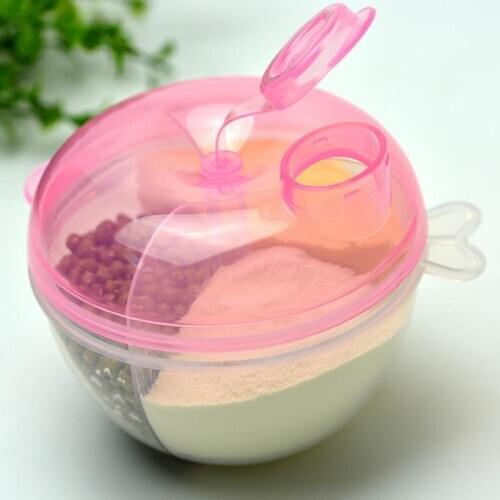 Three-Layer Milk Powder Box Baby Rice Powder Storage Portable Baby Leak-Proof Infant Transparent Mix Container Food Storage