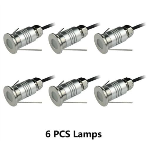 DC12V Waterproof 1W IP67 Mini LED Underground Light Outdoor Ground Garden Path Floor Buried Yard Spot Landscape Terrace Lighting