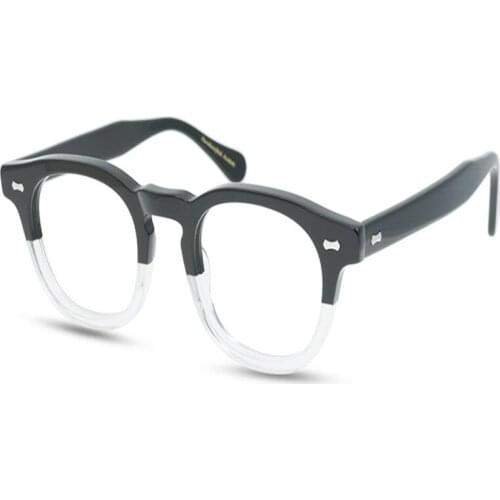 Rivets Acetate Glasses Frame Women Progressive Multi-focal Lens Optical Eyewear See Near Far Vintage Reading Eyeglasses Men