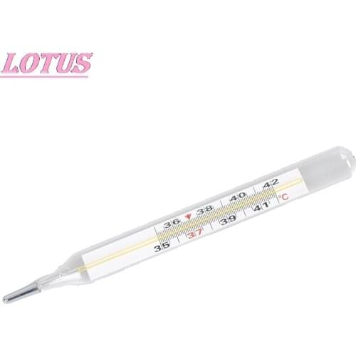 1PCS Large Size Screen Body Temperature Measurement Device Clinical Armpit Glass Mercury Thermometer Home Health Care Product hh