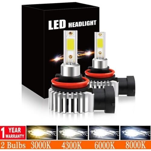 Muxall 2pcs H4 9003 HB2 Hi/Lo Bi Beam LED Headlight Bulbs 72W 12000LM/pair Car Lights 6000K White Replace Automobile Lamps