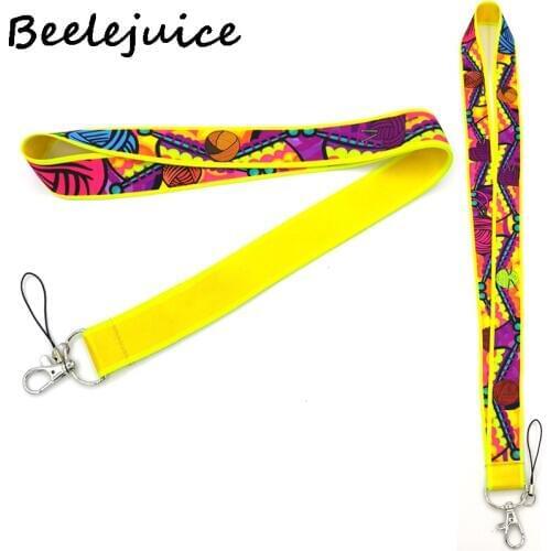 24pcs Worsted yarns Neck Lanyard keychain Mobile Phone Strap ID Badge Holder Rope Key Chain Keyrings cosplay Accessory Gifts