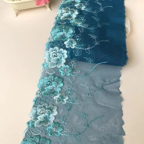 3Y/Lot Diy Craft Mesh Embroidery Lace Trim , Embroidered Tulle Lace Trim Sewing Fabric Clothing Accessories