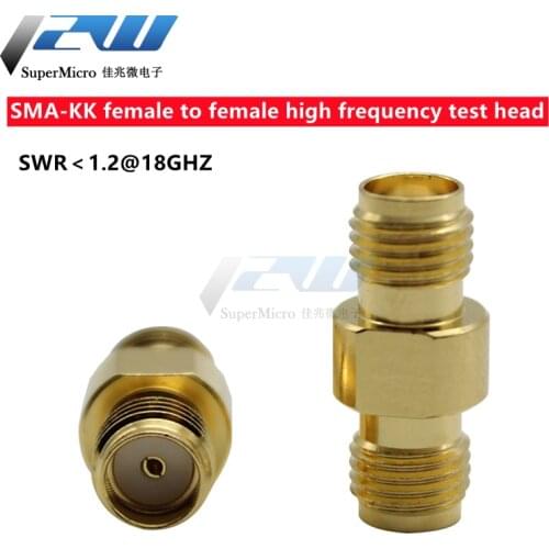 SMA adapter SMA-KK female to female high frequency test head 18GHz low standing wave RF connector outer screw inner hole