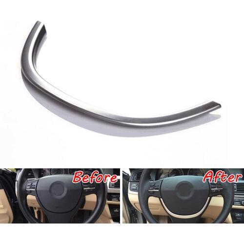 Auto ABS Car Interior Steering Wheel Insert Cover Moulding Trim Decoration For BMW 740i 740Li xDrive F01 2010-2015