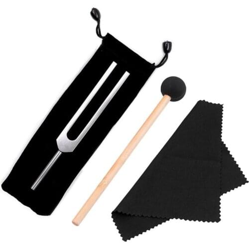 B36F Tuning Fork 528 HZ for Ultimate Healing Relaxation with Silicone Hammer Cleaning Cloth