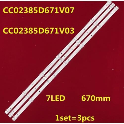 CC02385D671V07 led backlight for 39inch CC02385D671V03 385B 385E20 3X7 7S1P 1910 0D20 1pcs=7lamps