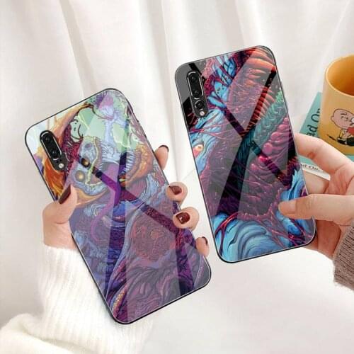Hyper Beast Cs go Phone Case Tempered Glass For Huawei P30 P20 P10 lite honor 7A 8X 9 10 mate 20 Pro