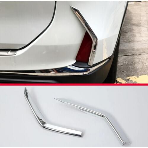 For Acura CDX 2017 2018 ABS Chrome Rear Fog Light Lamp Trim Molding Bezel Garnish