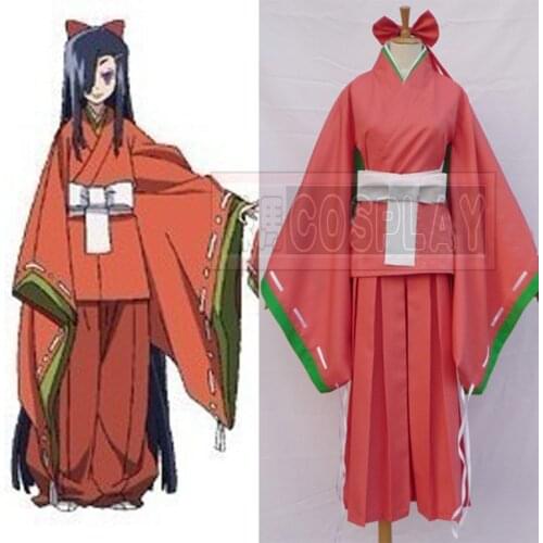 Future Diary Mirai Nikki Kasugano Tsubaki cosplay costume Free shipping