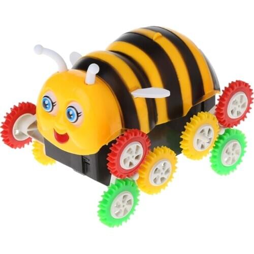 Amazing Cute Electric Cartoon 12 Wheels Bee 360 Degree Tumbling Car Toy Best Gifts New