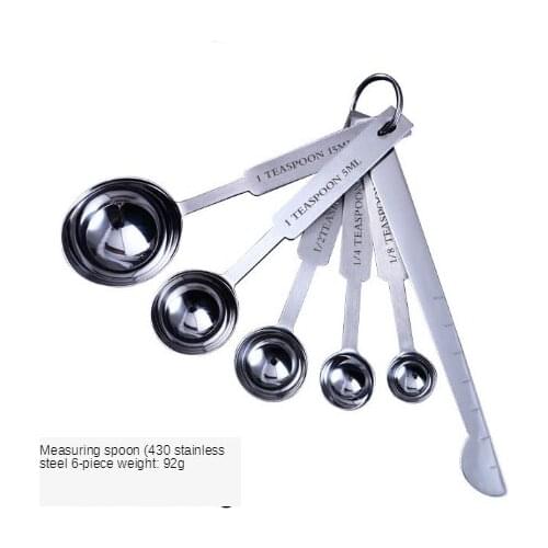 Kitchen measuring spoon measuring cup with scale gram CNC salt measuring rice noodle milk spoon baking tool with magnetic