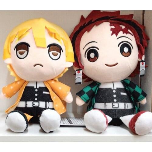 Kimetsu no yaiba Doll Kamado Tanjirou Kamado Nezuko Agatsuma Zenitsu Tomioka Giyuu Demon Slayer Plush Toys Sitting Height 26cm