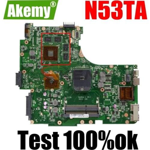 AKEMY N53TA Laptop Motherboard For ASUS N53TA N53TK N53T N53 Original Mainboard 100%Test