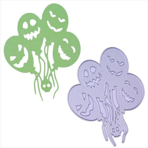 Halloween Invitation Card Decoration Cut Die Paper Embossing Template Halloween Ball Shape Metal Cutting Dies