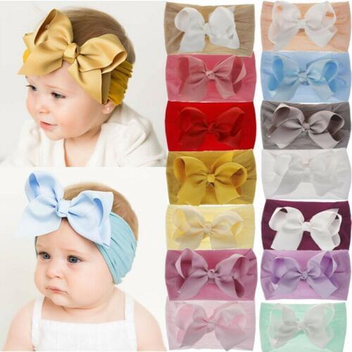 Cute Kids Girl Baby Toddler Bow Headband Hair Band Accessories Headwear