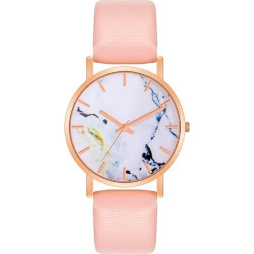 Fashion Pu Leather Band Creative Marble Female Wrist Watch Luxury Women Quartz Watches Gifts Relogio Feminino 2020 Drop Shipping