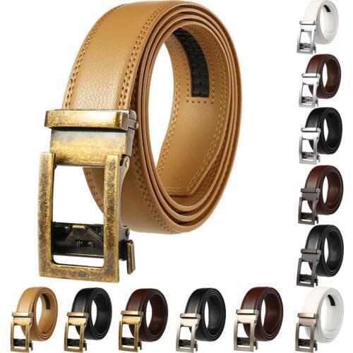 2019 New Luxury Man Belt Automatic Buckle Genuine Leather Black Belts For Men Designer Male Belts Strap 110-130cm