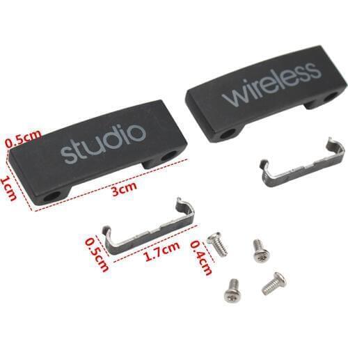 New Replacement Metal Lock Buckle Logo Iron Sheet Connector Headband Hinge Screw Part Kit for Studio2 2.0 Wireless Headphone
