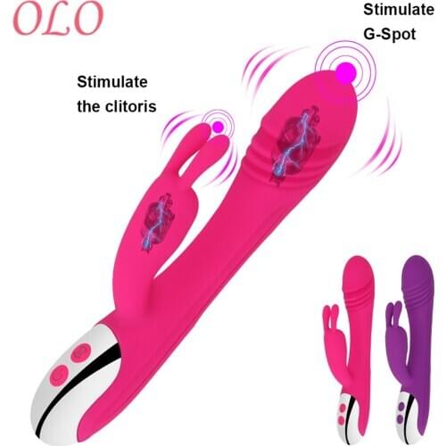OLO Clitoris Stimulation 7 Speeds Sex Toy for Women Powerful Rabbit Vibrator Chargable Dildo Penis Vibrator Female Masturbation