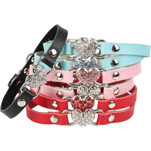 Cats Collars Pet Rhinestone Animals Accessories For Dog Product Cats-Collar Necklace collier pour chat animaux reglable