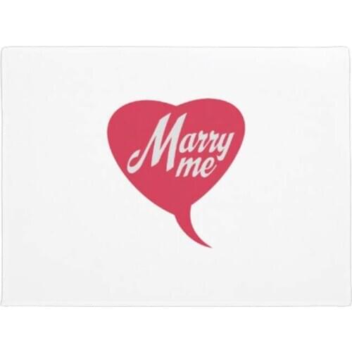 Personalized Marry Me Doormat Floor Door Mat Machine Washable Non Slip Mats Bathroom Carpet