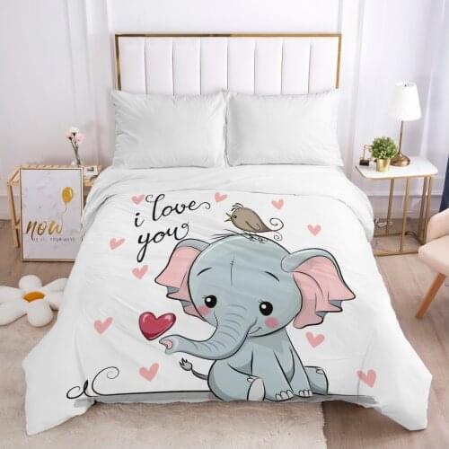 Cartoon Childrens Duvet cover Quilt/Blanket/Comfortable Case Bedding for kids baby boy girls 140x200 for Home Car LOVE as