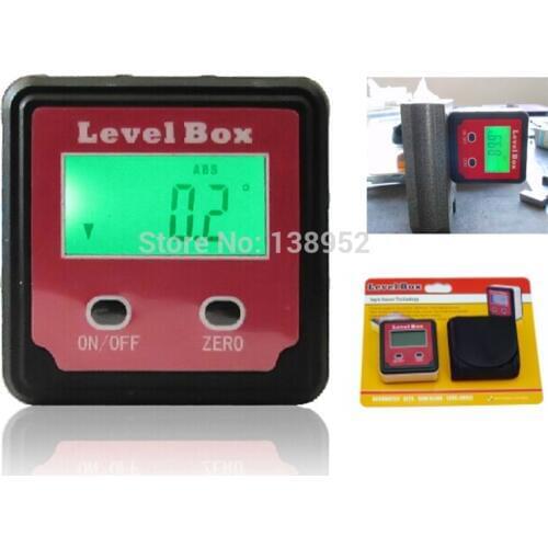Precision digital protractor inclinometer Level box digital angle finder Bevel Box with magnet base
