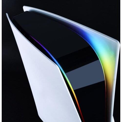Rainbow Game Light Bar For PS5 Luminous Gradient Sticker For Playstation 5 Console Self Adhesive Decals Gaming Accessories
