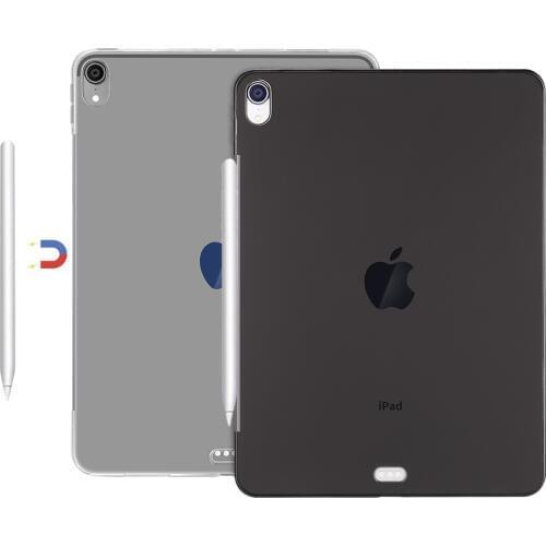 Redlai Case for iPad 10.2 2019 (7th Gen) Ultra-Thin Soft TPU Silicon Transparent Back Cover For iPad Pro 11 & 12.9 2018 Case