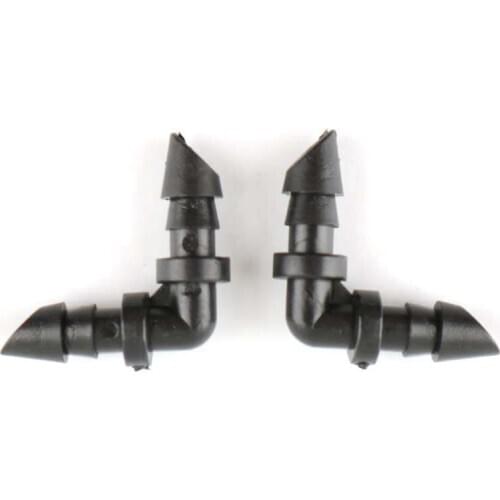 20pcs Micro sprinkler Irrigation 90 Degrees Elbow Pipe Connector 4/7 inch Hose Connector For Home Garden Automatic Watering