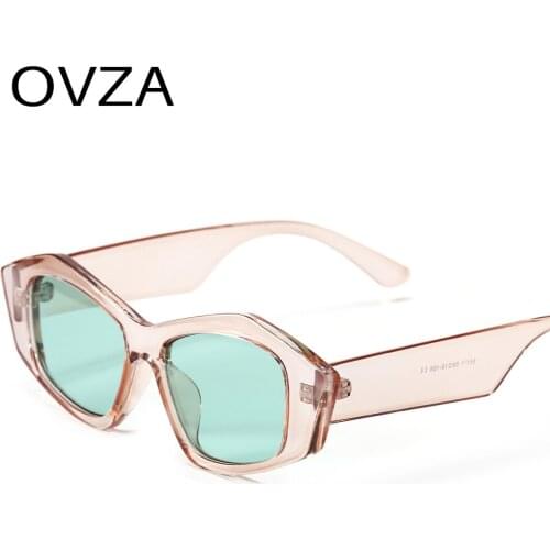 OVZA Fashion Woman Sunglasses Brand 2021 New Punk Sunglass Male UV400 Lens Irregular Personality Style High Quality S1060