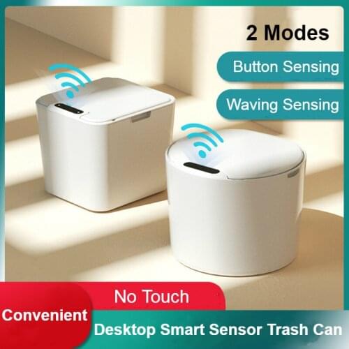 5L Smart Trash Bucket Original Trash Can Automatic Touchless Intelligent Induction Motion Sensor Waste Bin Kitchen Office