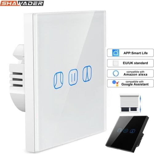 Wifi Smart Curtain Switch Timer Blinds Clock Watch Shutter Tubular Motor Roller work with Alexa Echo Google Home Assistant IFTTT