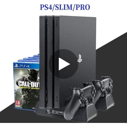 Stand Fan For Support Sony Play Station PS4 Pro Slim Console Playstation PS 4 Game Controller Cooler Accessories Cooling Control