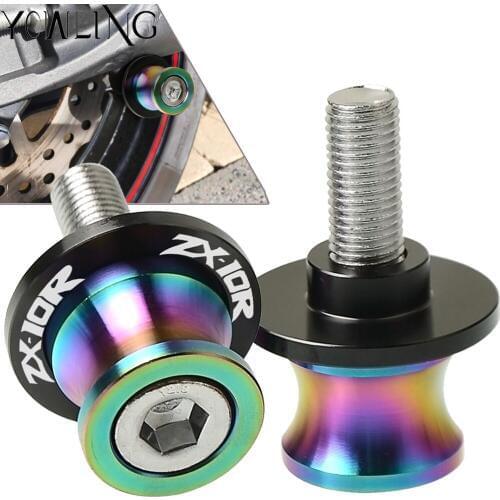 Swingarm Stand Screws Motorcycle Swing Arm Spools Sliders FOR Kawasaki ZX10R ZX-10R 2004 2005 2006 2007 2008 2009 2010 2011-2015